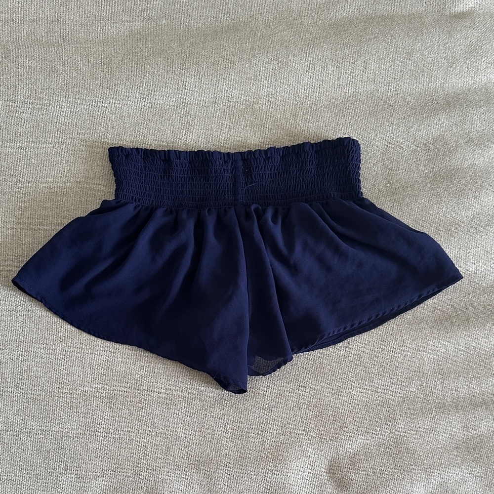 Forever 21 High Waist Navy Shorts - Picture 2 of 7